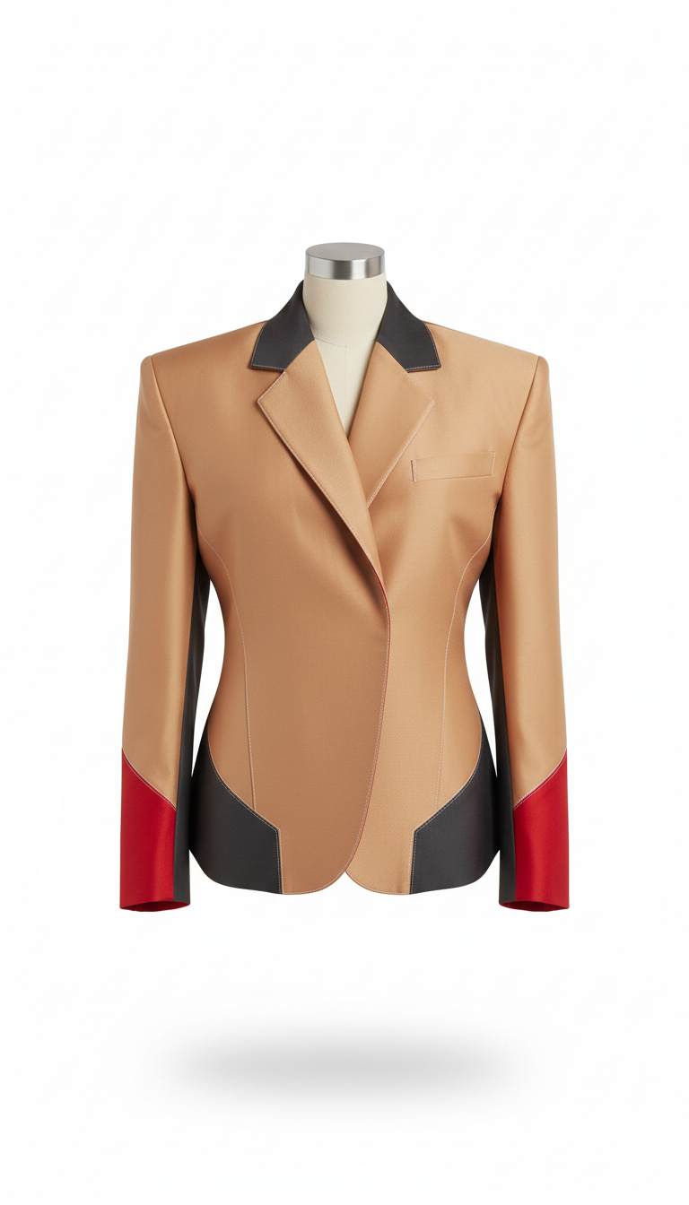 Architectural Silk-Blend Blazer