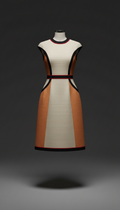 Sculpted-Waist Tailored Dress